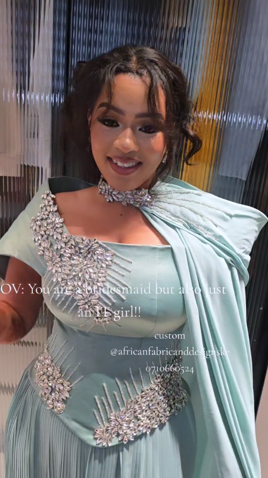 african bridesmaid dresses designs We took a trending design and elevated the look with micropleats for one of our fave girlies. , Custom dress by Fabric & Kenya , #weshipworldwide✈️✈️✈️❤ , Book your Size:10-12 years a20 little black dress for Dress styles African wedding dress