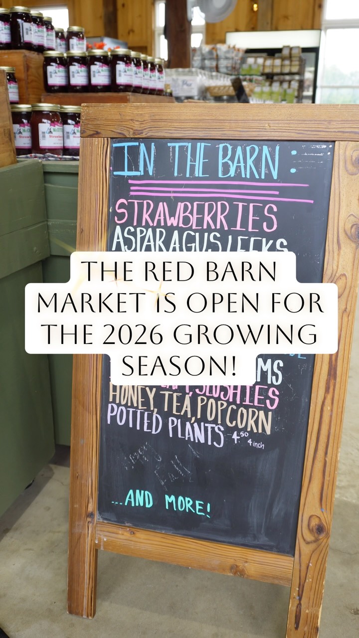 The Red Barn Market is officially open for the 2026 growing season! 🍓✨