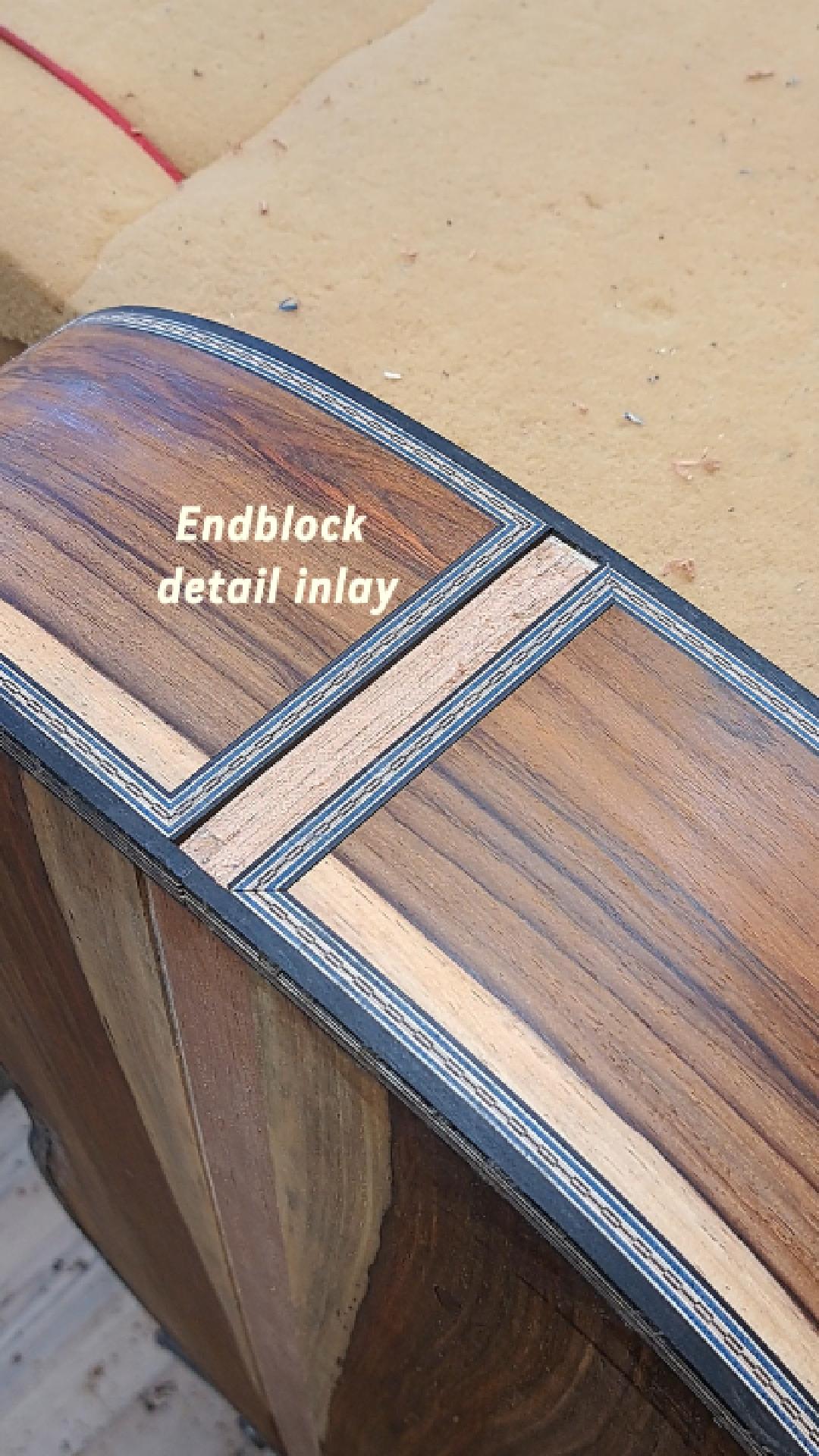 Fitting the endblock detail on the ´Louisa´ guitar part 1. | Den Toom ...
