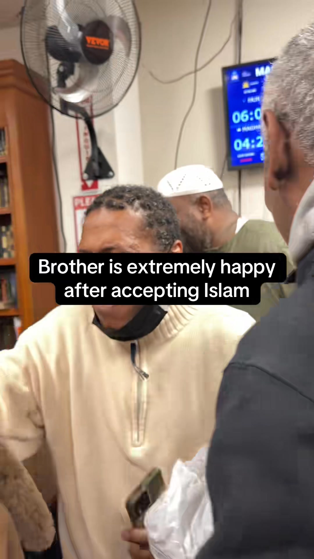 Brother is extremely excited after accepting islam ☪️ embraced by ...