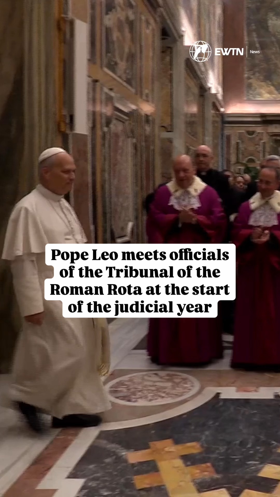Pope Leo XIV met the officials of the Tribunal of Roman Rota for the ...