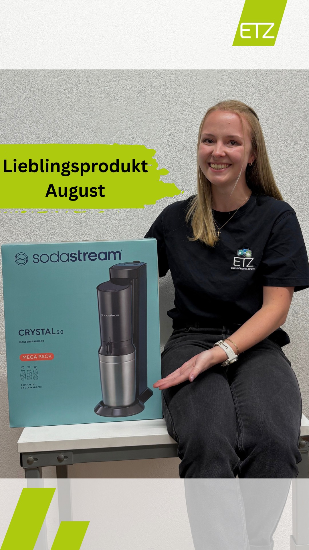 💧 Lieblingsprodukt des Monats – SodaStream titan 💧, Frisch gesprudelt statt schwer geschleppt! 🚰✨ Mit dem SodaStream genießt du dein Wasser sprudelnd frisch. 💎, Mehr Geschmack, weniger Plastik –