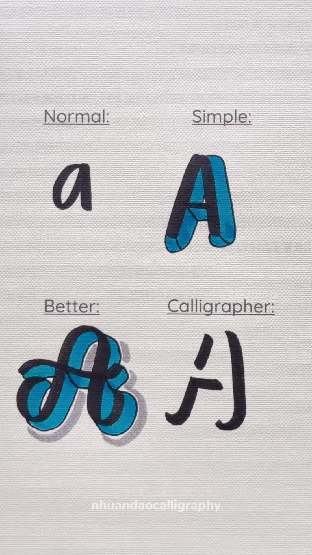 Which is your choice? #reels #nhuandaocalligraphy #lettering | Nhuan ...