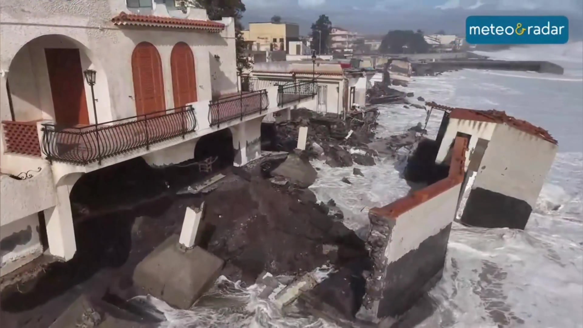 Cyclone Harry left a trail of destruction across Southern Italy ...