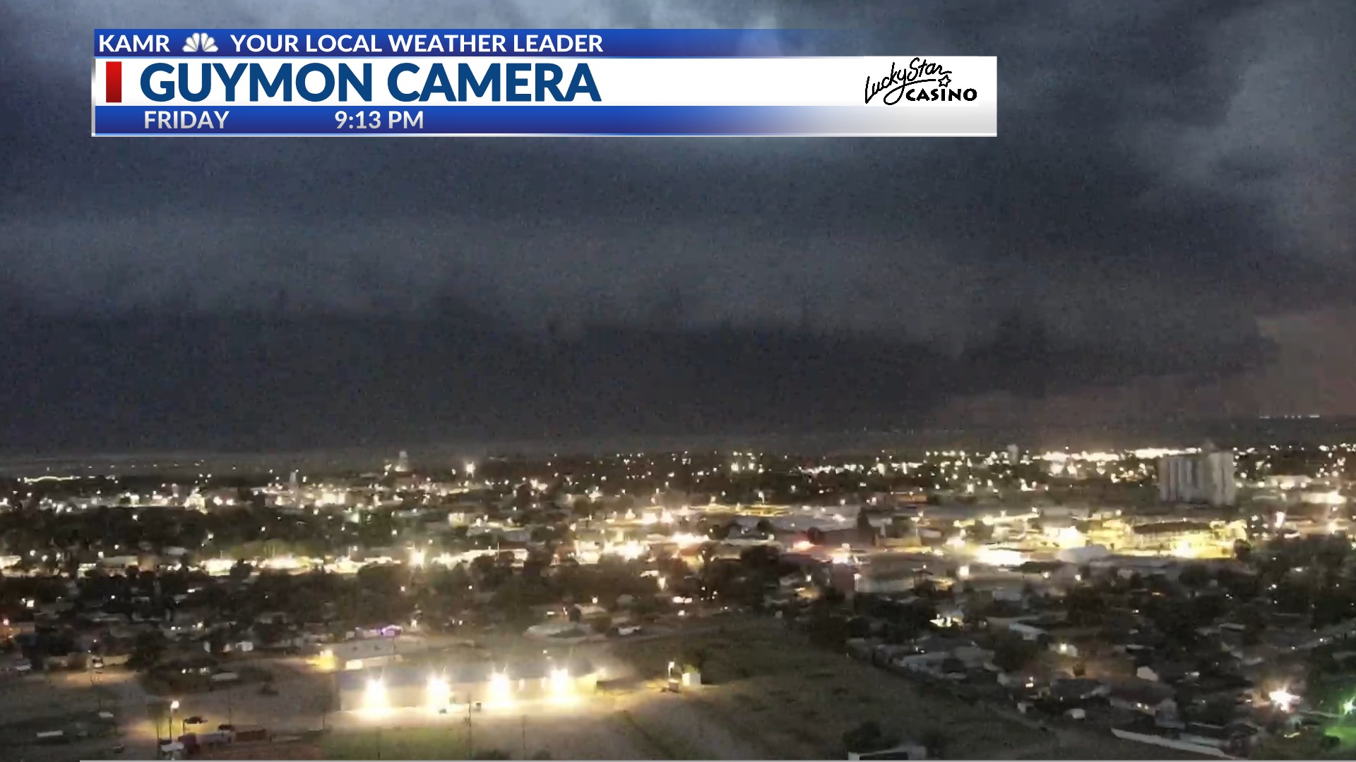 Severe Storm rolling through Guymon! 80 mph straight-line winds 