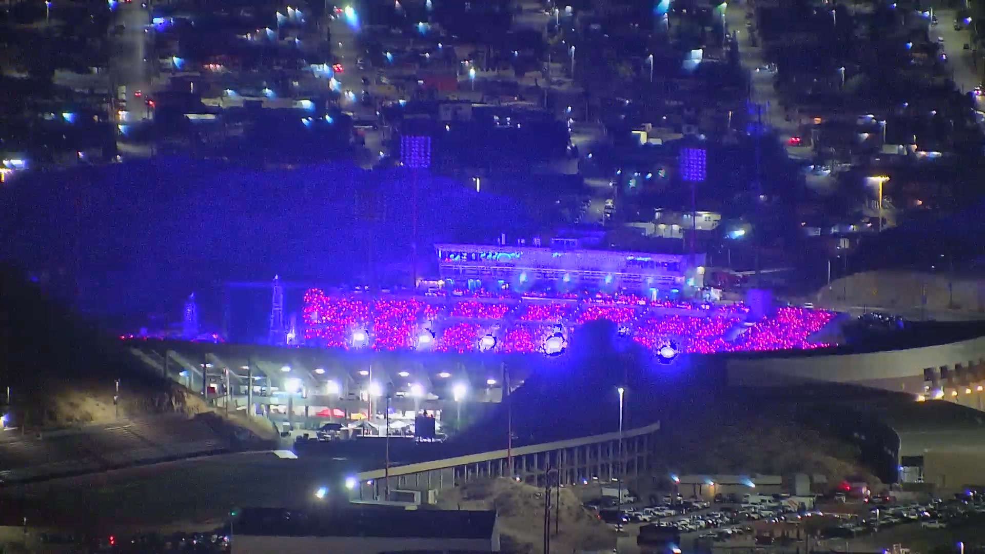 What a view of the UTEP Sun Bowl Stadium for Coldplay’s 200th show of ...