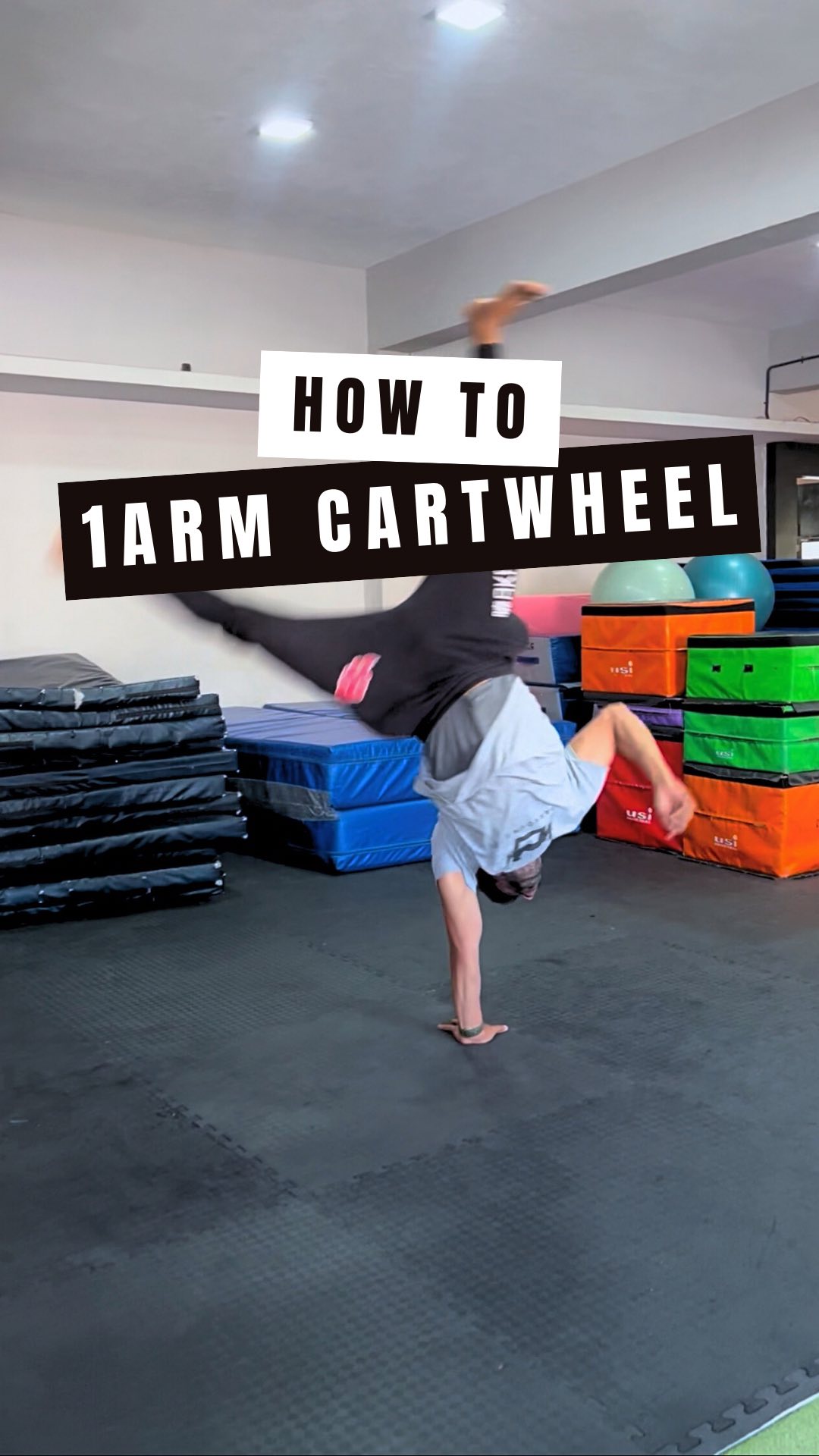 Easy One Arm Carthweel tutorial #onearmcartwheel #cartwheel #tutorial # ...
