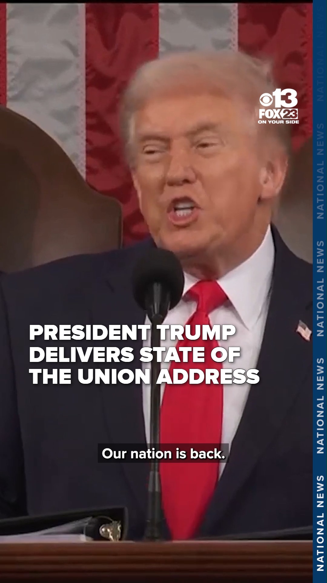 WATCH: President Donald Trump began his address to the nation touting a ...