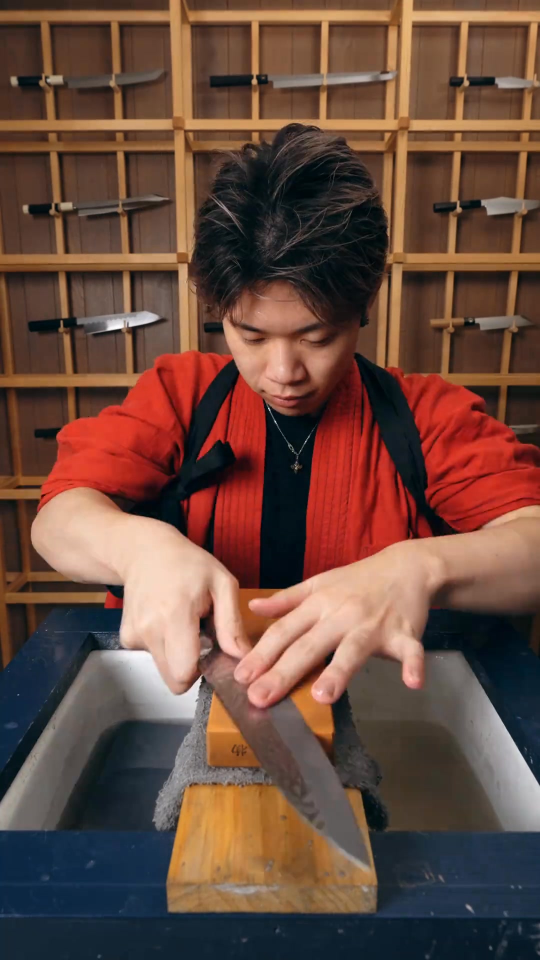 Tomato never lies. How to sharpen a kitchen knife🔪 #knife #sharpening # ...