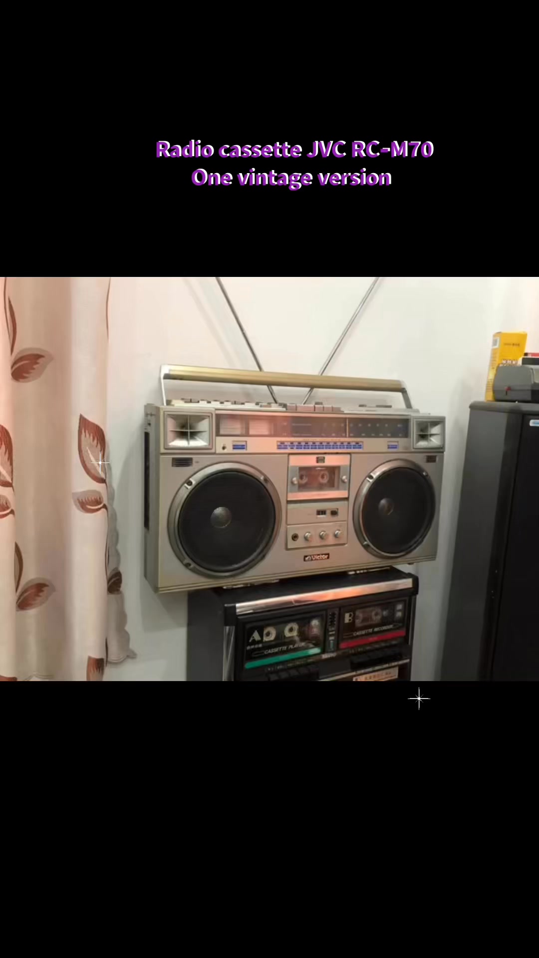 Victor Radio Cassette Recorder JVC RC-S1 Vintage (Japan) from my
