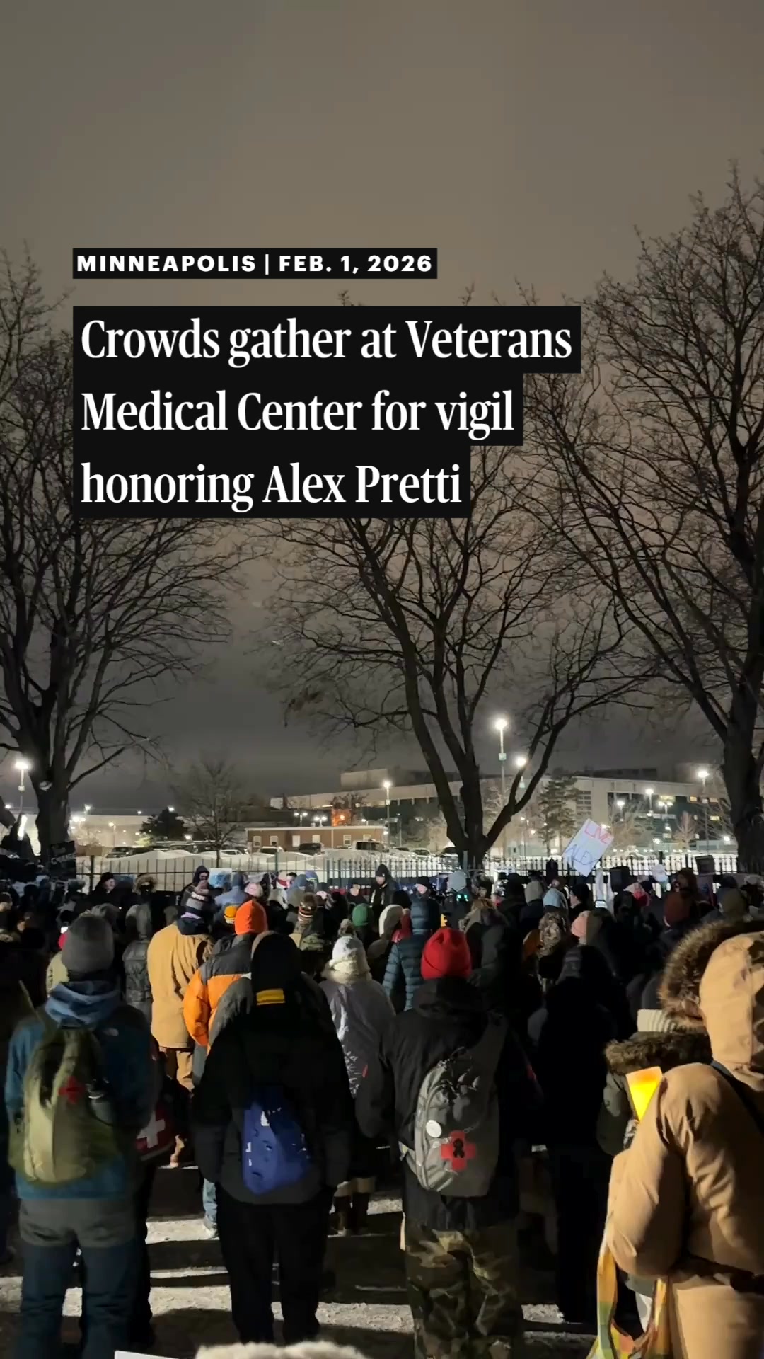 Star Tribune - A large crowd gathered for a vigil for Alex... | Facebook