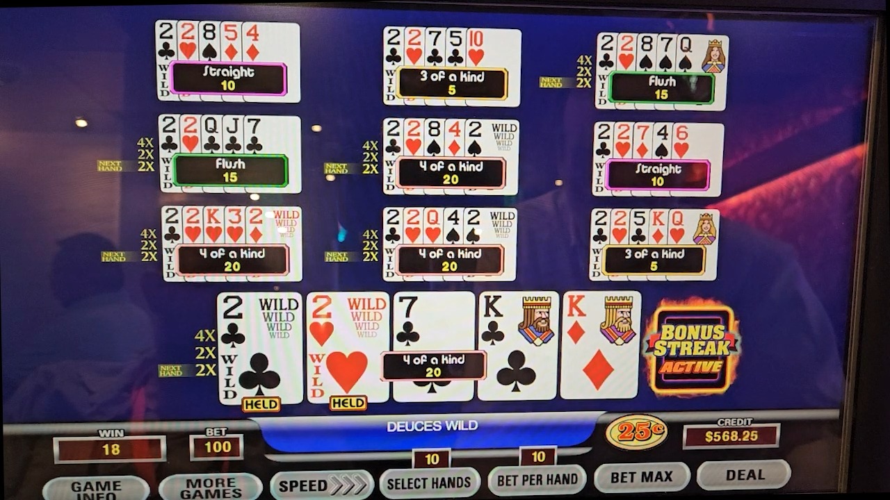 $1,250 Video Poker Hands #poker #casino #gamble