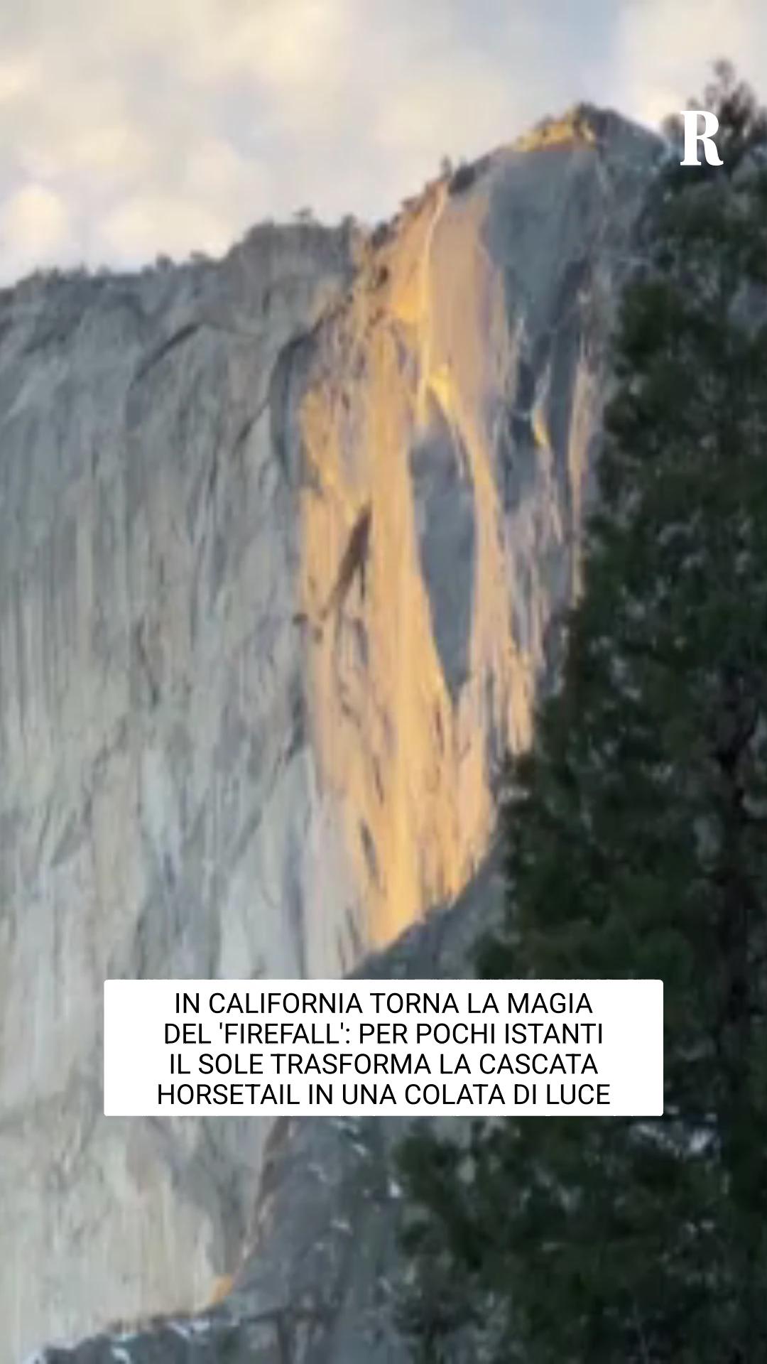 Un tramonto che incendia. Nel Parco nazionale di Yosemite, in ...