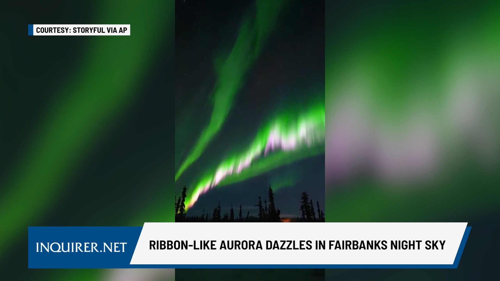 The northern lights danced in the night sky over Fairbanks, Alaska, on ...