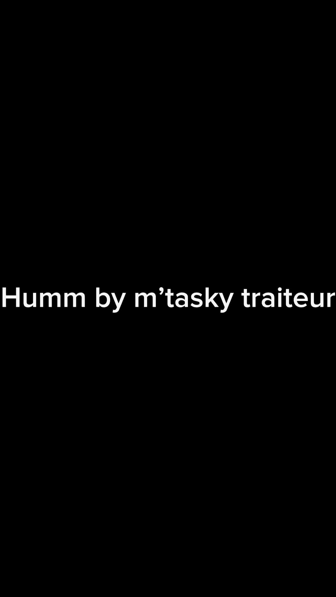 Toute l’équipe de M’tsaky traiteur vous remercie Et vous souhaite une ...
