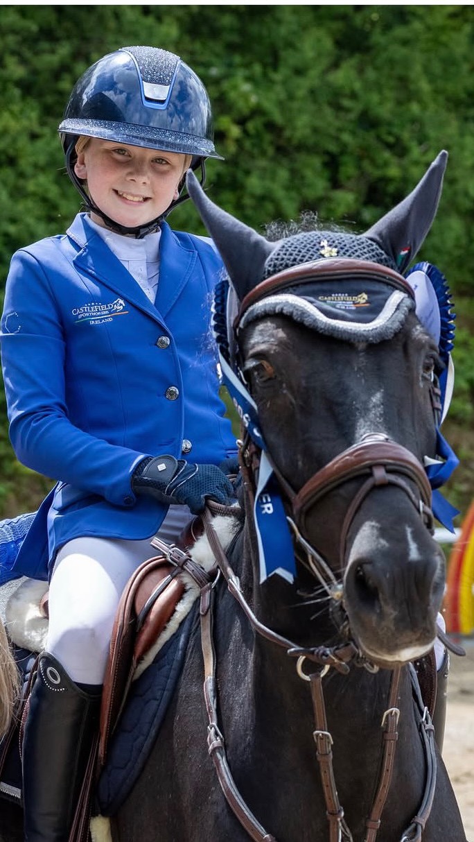 So proud of Taylor qualifying 2 ponies for the @dublinhorseshow in