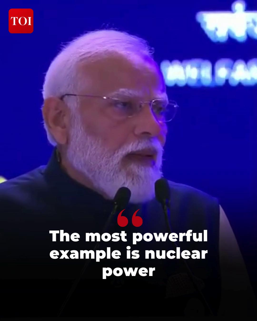 At the #IndiaAIImpactSummit2026, Prime Minister #NarendraModi says ...