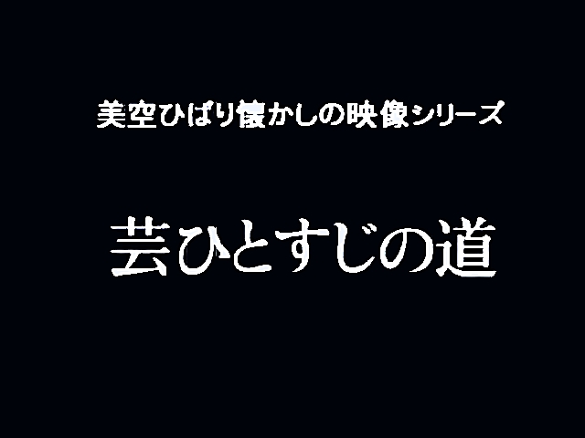 美空ひばり懐かしの映像シリーズ 芸ひとすじの道 1. 悲しき口笛 2. 私