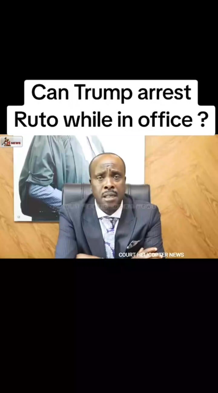 Can Trump arrest president William ruto in the office | Davido254koech ...