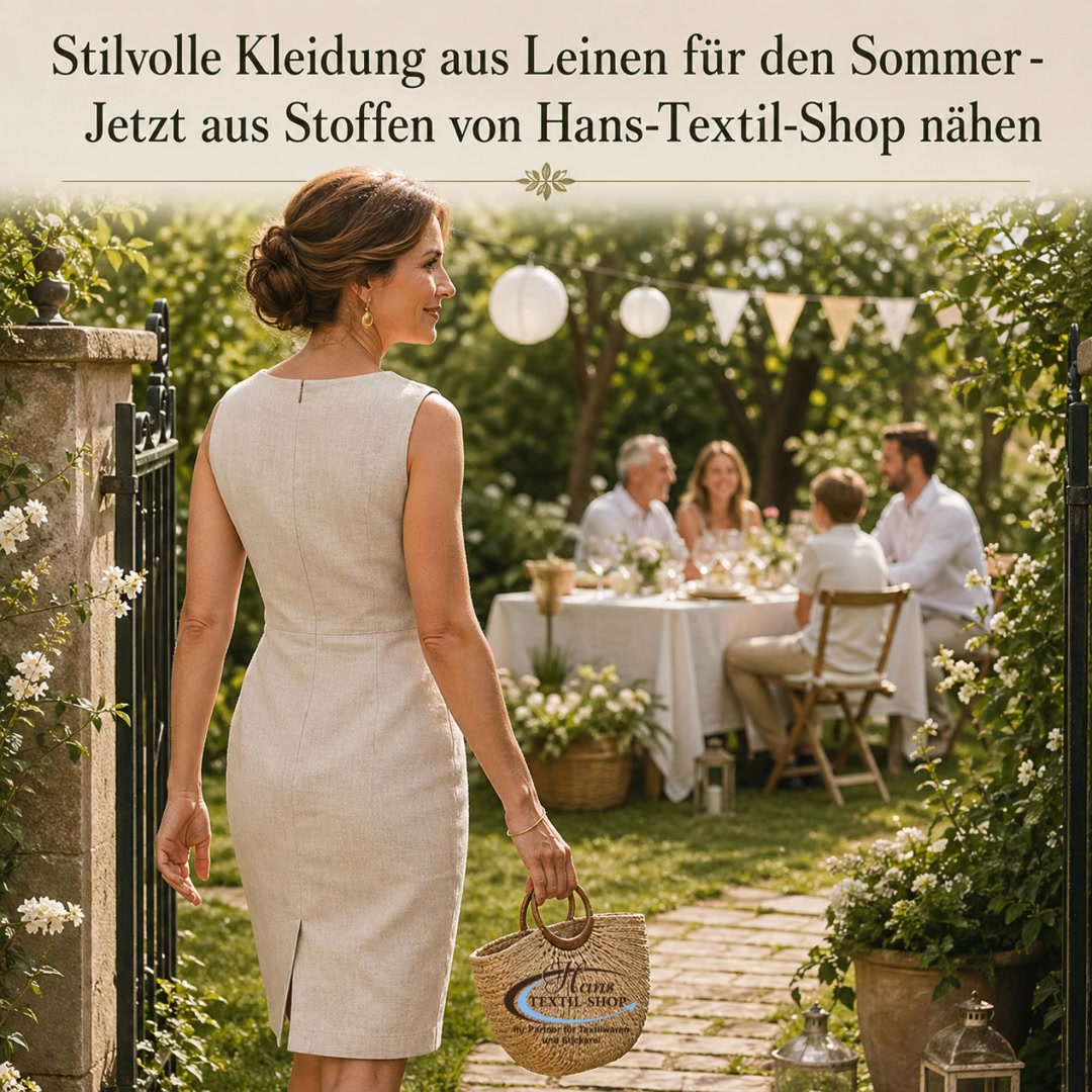 Traumhafte Sommer-Kleidung - ganz einfach aus Leinen genäht! Wer Kleidung aus Leinen besitzt, weiß wie angenehm diese im Sommer zu tragen ist! Zudem ist die elegante Optik diese