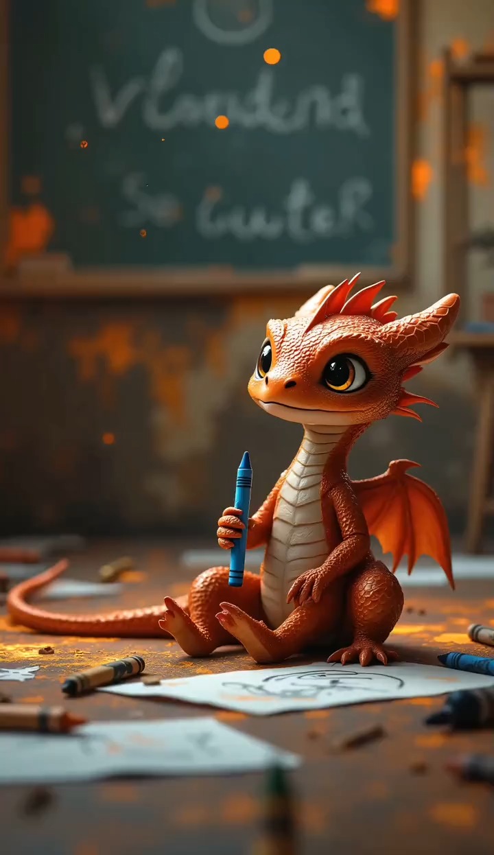 A Human Kid Taught A Baby Dragon To Draw And It Immediately Tried To ...