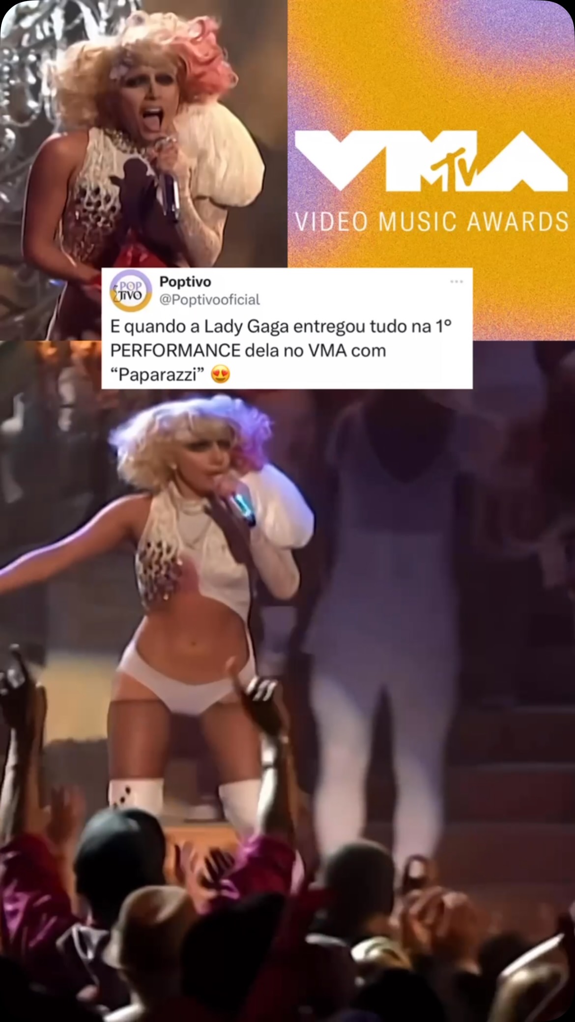 In case you didn't know it 🩸I'M🩸 the biggest fan of Lady Gaga's iconic 2009 #VMA performance!!!