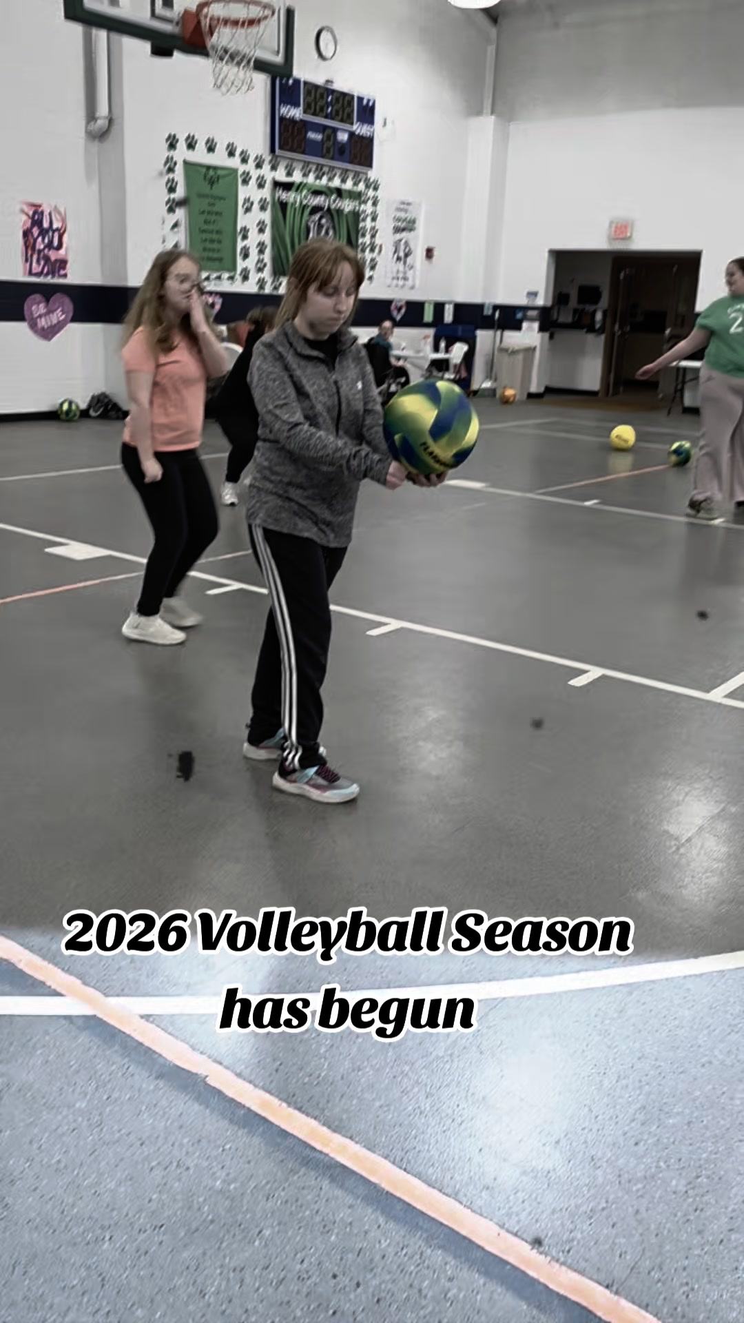 🏐💚 The 2026 Volleyball Season is OFFICIALLY underway! 💚🏐 Hannah stepped ...
