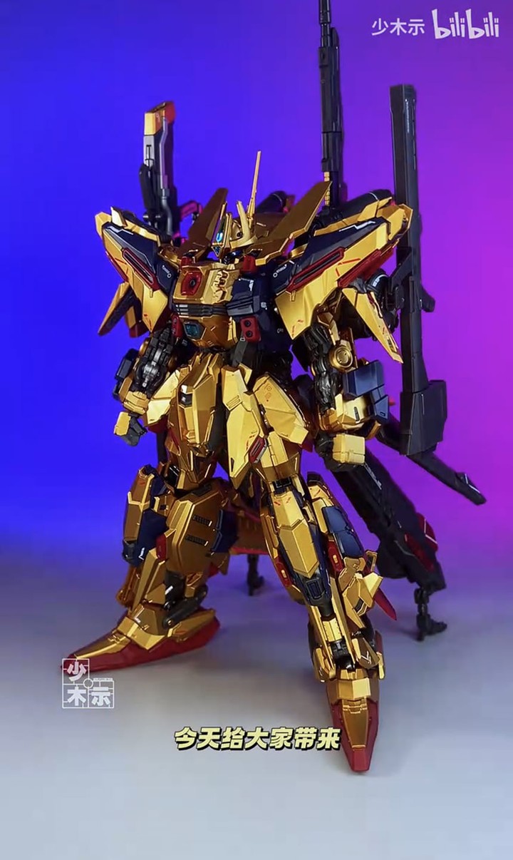 Review Shenma Model - Golden Warrior Full Armor Hyaku Shiki Model
