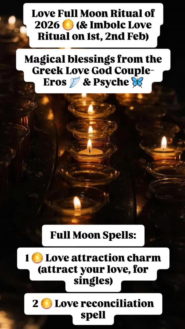 Love Full Moon Ritual of 2026 🌕 (& Imbolc Love Ritual on 1st, 2nd Feb ...