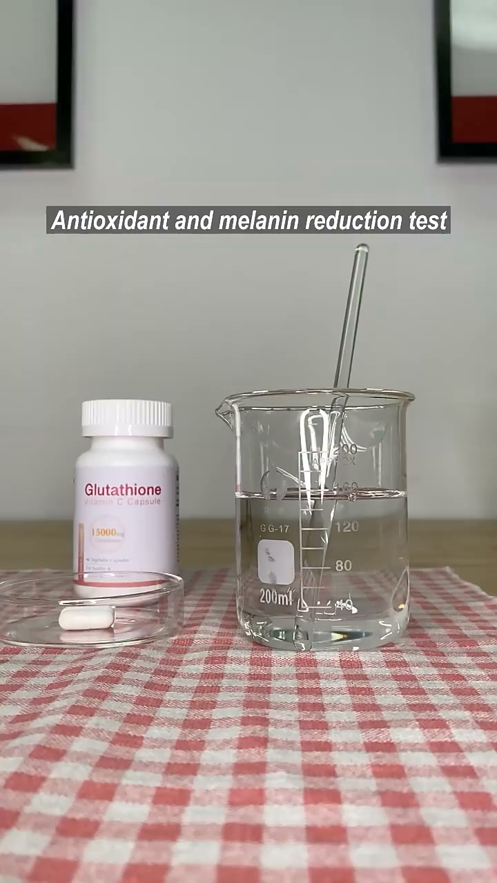 glutathione iodine test water + 1 capsule = clear water in seconds. 👀 This is what strong antioxidant activity looks like — no fancy lab report needed, just your eyes. We're a Taiwan-based Melasma Treatments | DermOnDemand