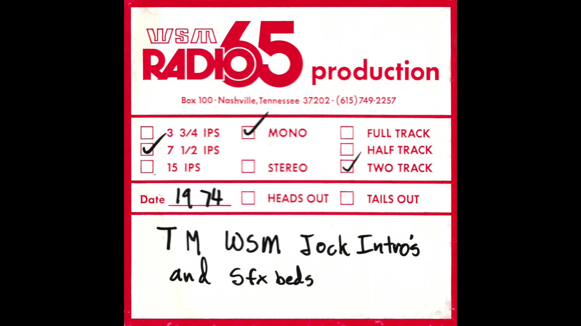 Soundtrack file with WM #734 whistle sound