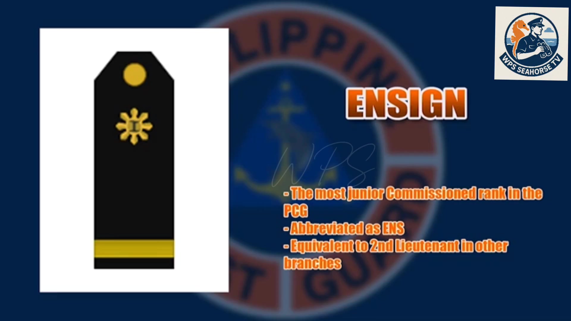Rank Insignia PCG | Seahorse Athlete Warrior | Facebook