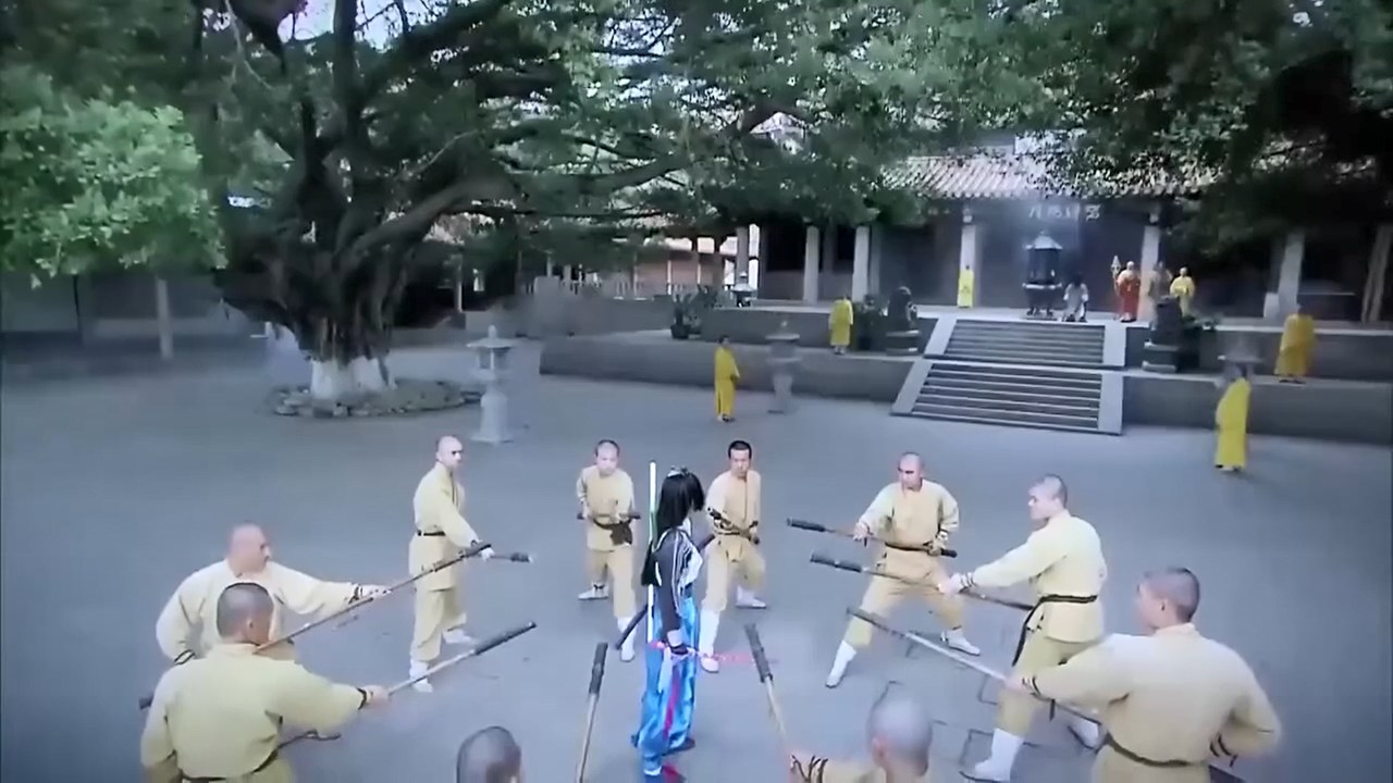 Samurai vs. Shaolin monks🔥 Female Samurai invaded Shaolin temple, but ...