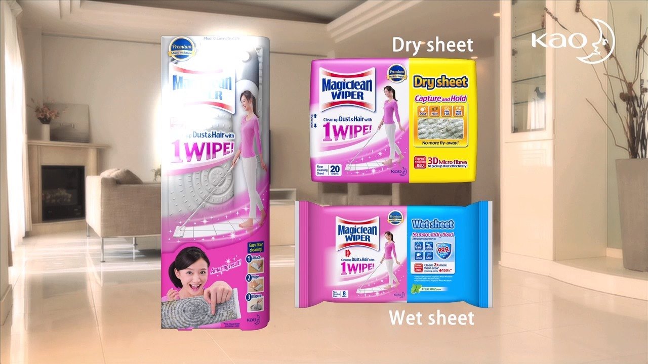 Magiclean Wiper, Japan’s innovative cleaning tool, is designed to wipe ...