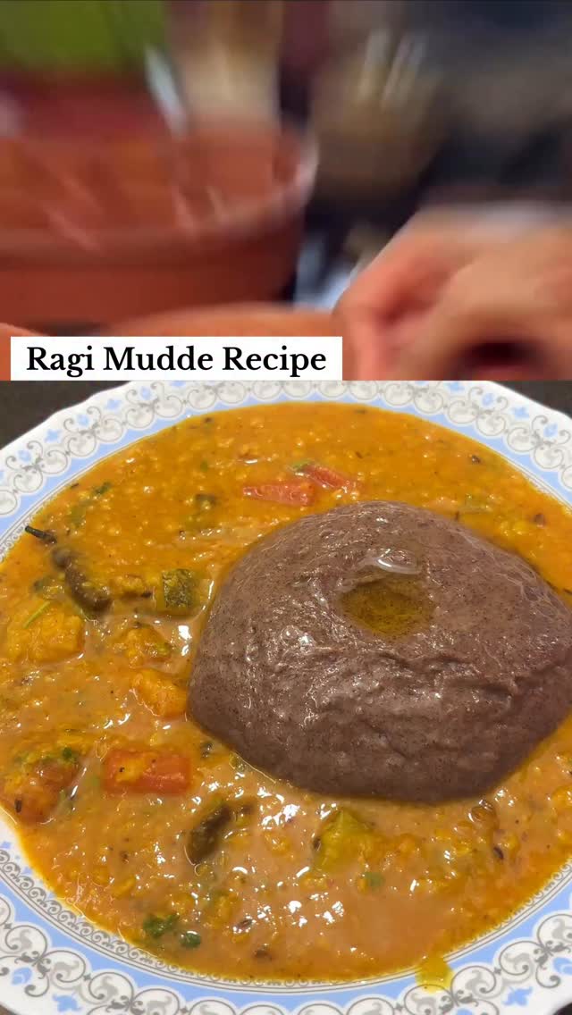 Ragi Mudde Recipe | South Indian Ragi Mudde Recipe | #reels ...