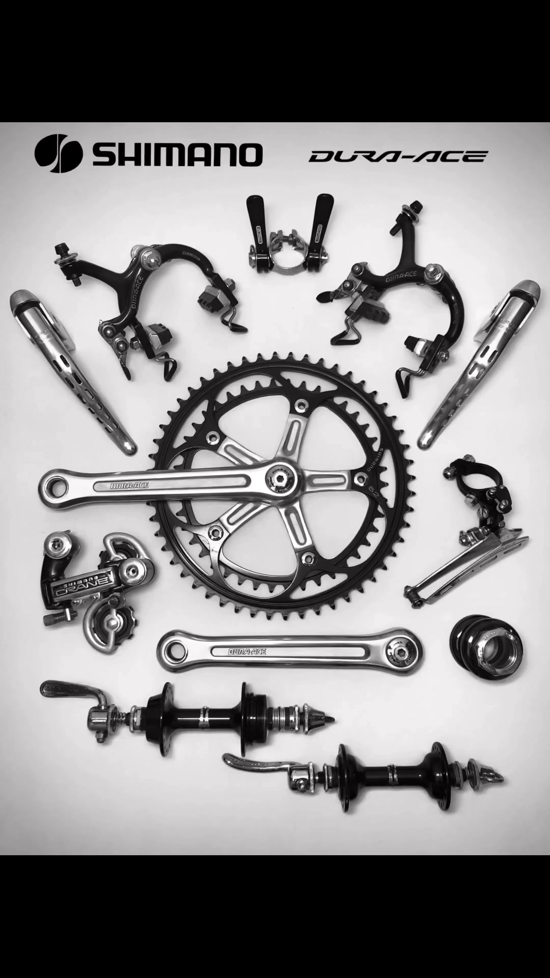 Shimano Crane “Black Edition” Dura-Ace groupset 💎 Year: around