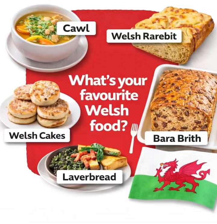 What’s your favourite Welsh food? 😍🏴󠁧󠁢󠁷󠁬󠁳󠁿 Cawl, Welsh cakes, Bara ...