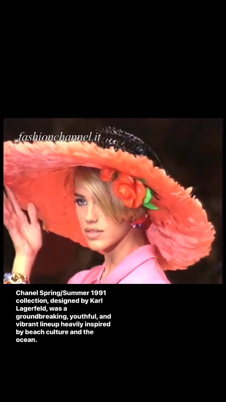 Chanel Spring/Summer 1991 collection, designed by Karl Lagerfeld