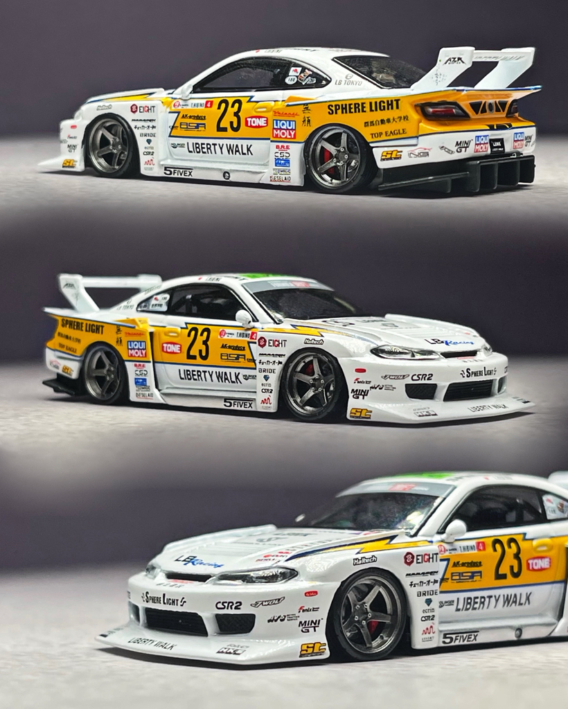 🔥 WHEEL SWAP — MINI GT 618 🔥 LB Super Silhouette Nissan S15