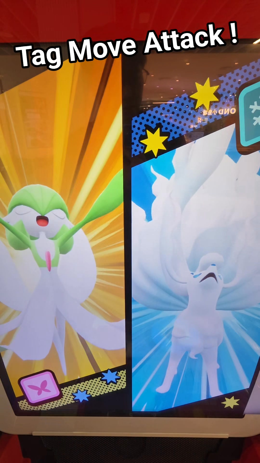 Tag Move attacks: 1. Gardevoir : Dazzling Beam 2. Ninetails : Blizzard ...