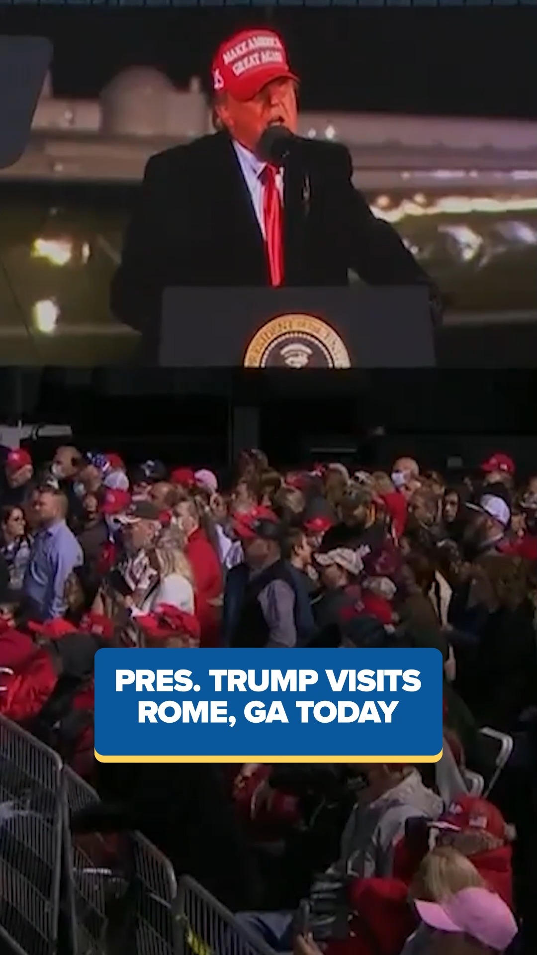 President Trump will land in Rome, Georgia today to tout his economic ...