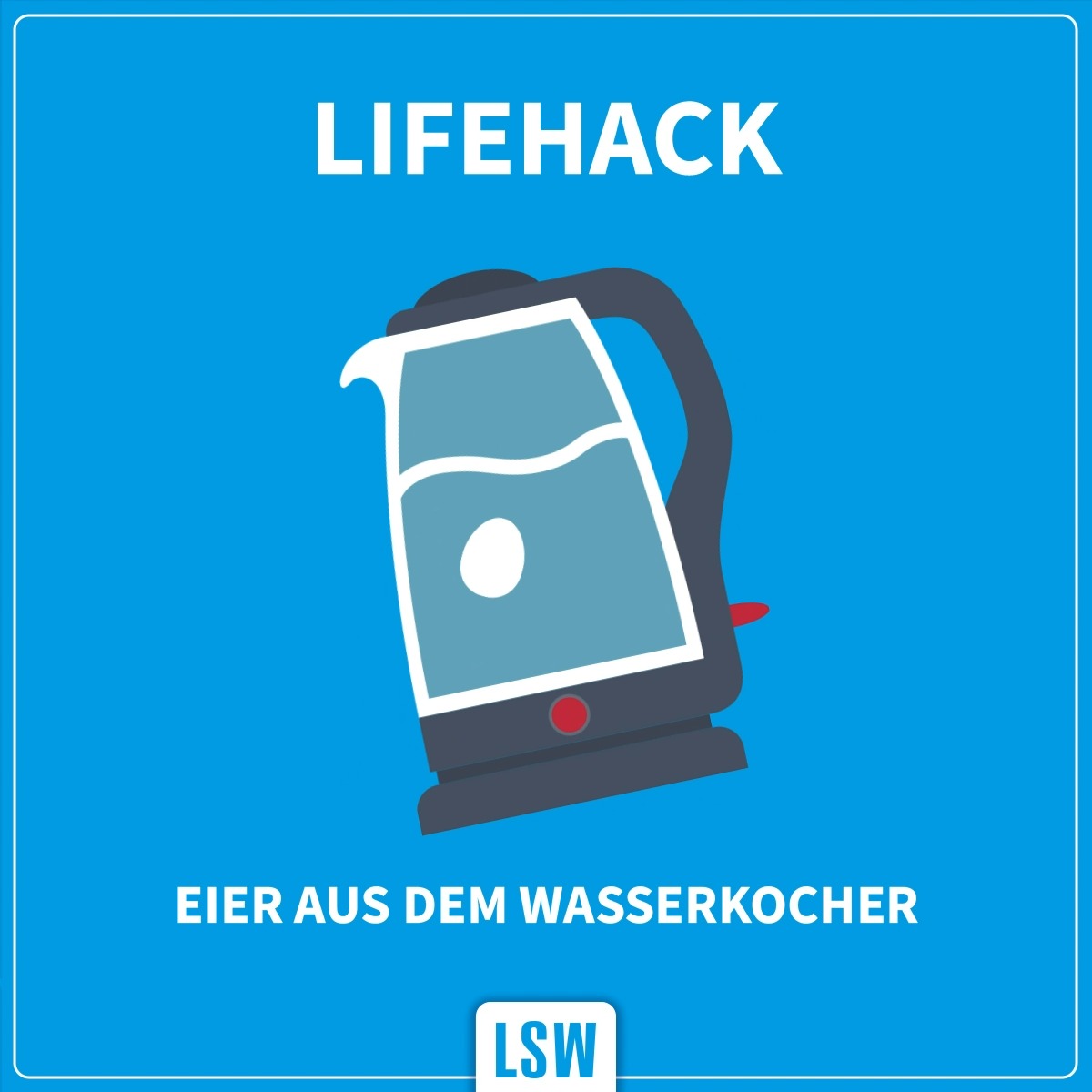 Für Ostern müssen die Eier mal schneller gekocht werden? 🥚 Kein Problem. Verwendet einfach einen Wasserkocher!, Alles was Ihr dafür braucht, ist ein Wasserkocher (am besten ohne offene Heizspirale),