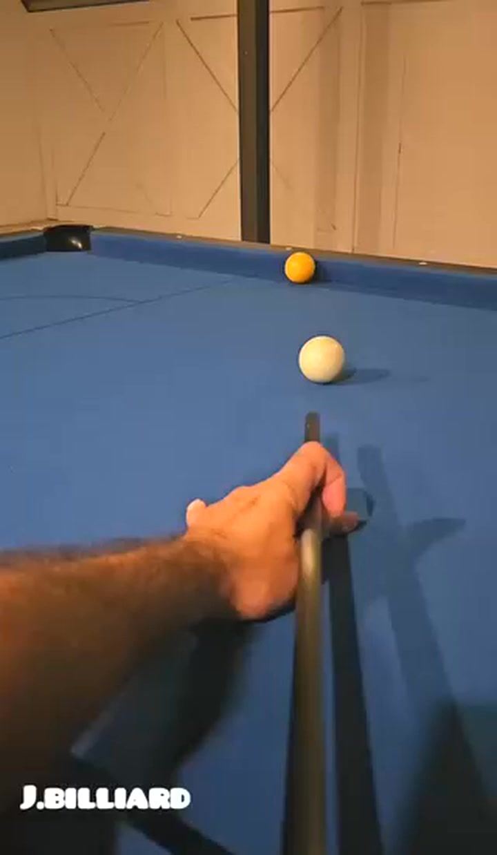 Cue Ball Deflection on Frozen Balls Short vs. Long Distance #Reels # ...