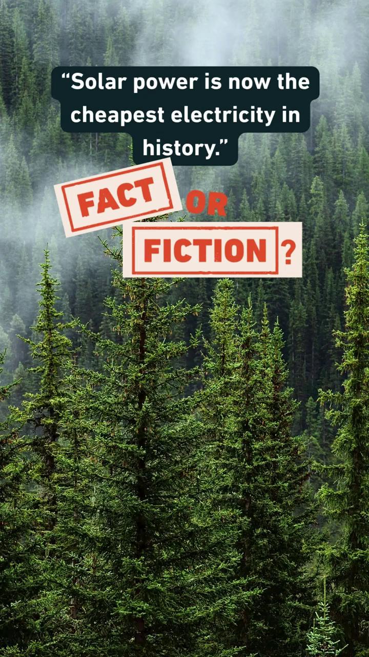 Let's not forget that sunlight is ✨free✨ Want more climate Fact