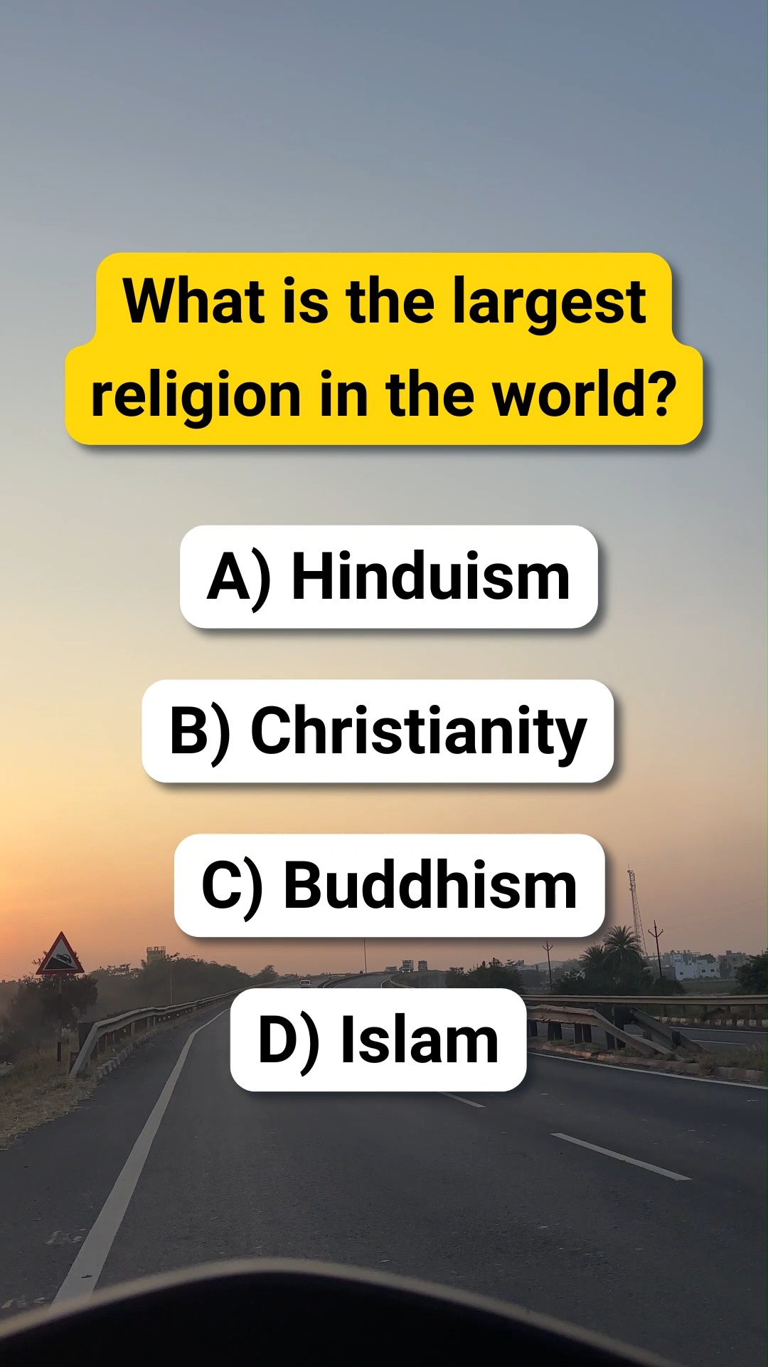 What is the largest religion in the world?🤨 #riddles | Puzzles With ...