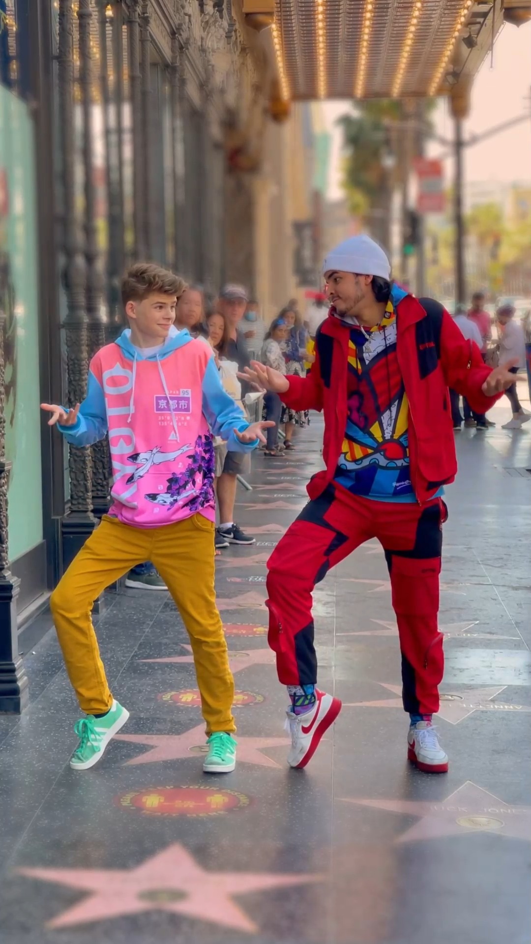 Smoothest Glide Ever! Merrick & Rampage on Hollywood Blvd #moonwalk # ...