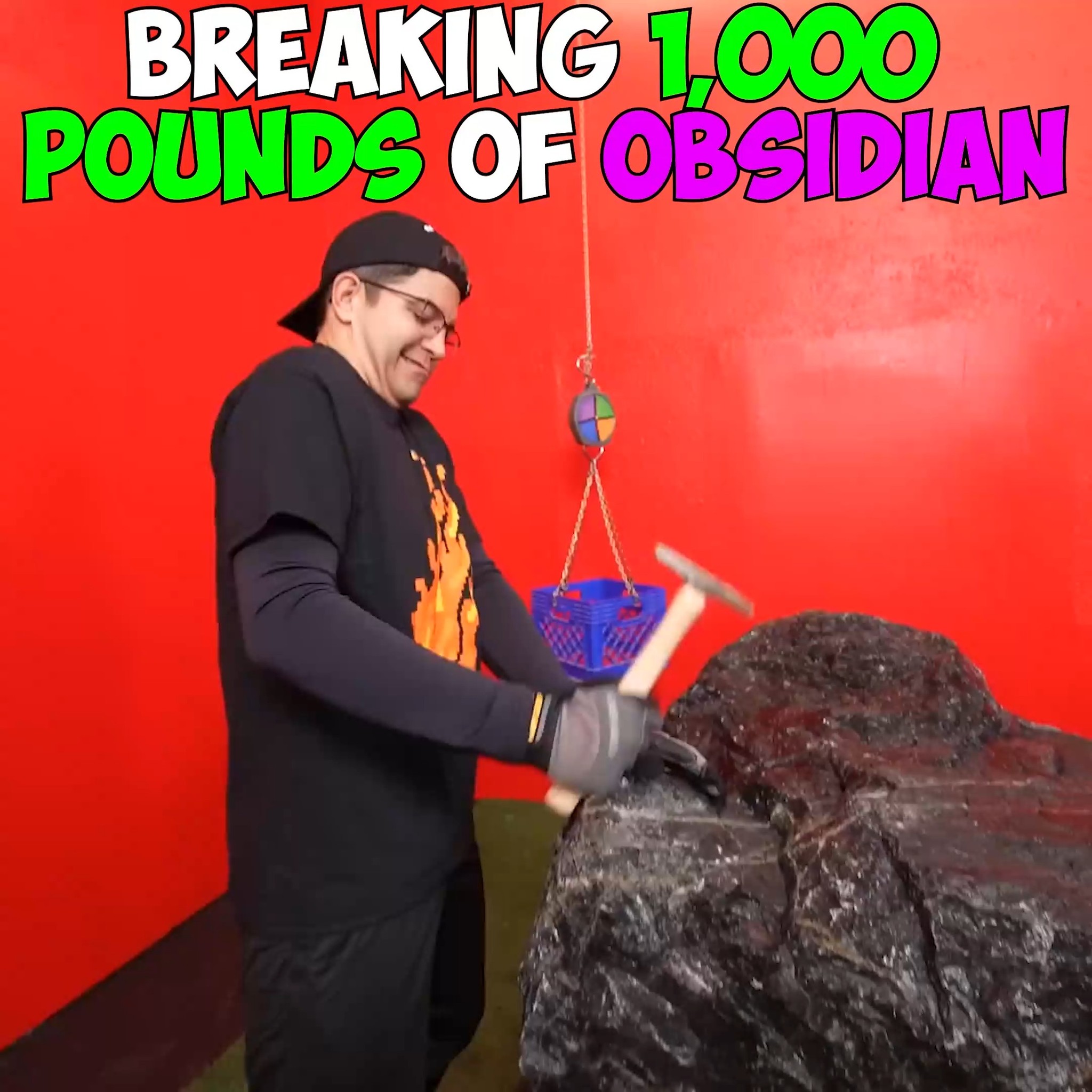Breaking 1,000 Pounds Of Obsidian! 🤯👀
