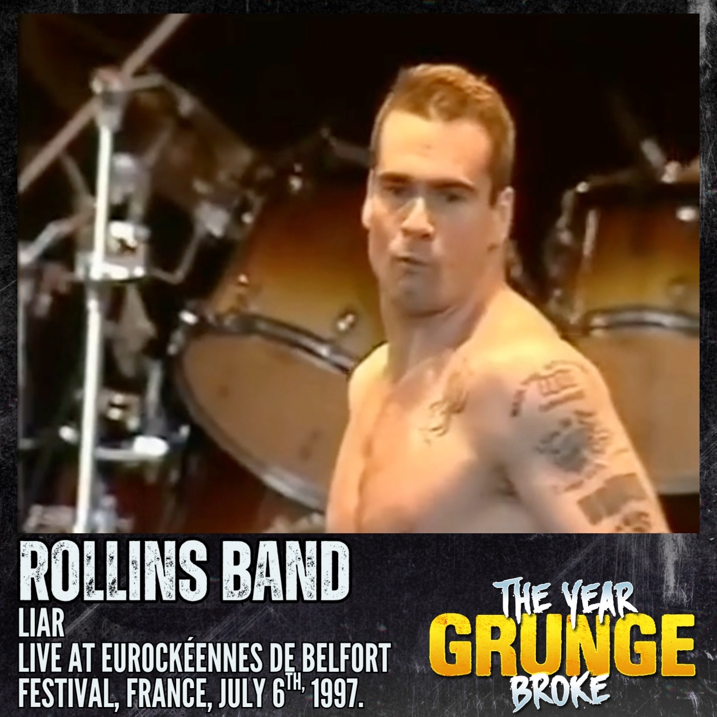 ROLLINS BAND - Tearing (LIVE) 1992. | The YEAR Grunge BROKE