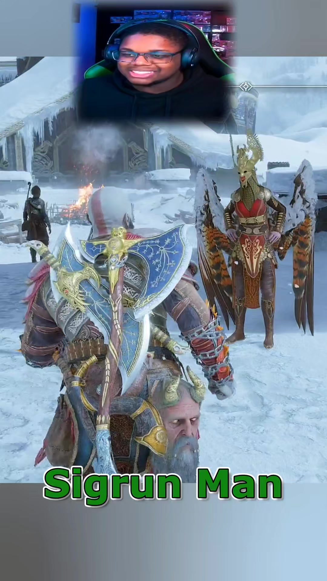 Kratos sees Sigrun again #GodOfWarRagnarok #reels #fbgg #Kratos # ...