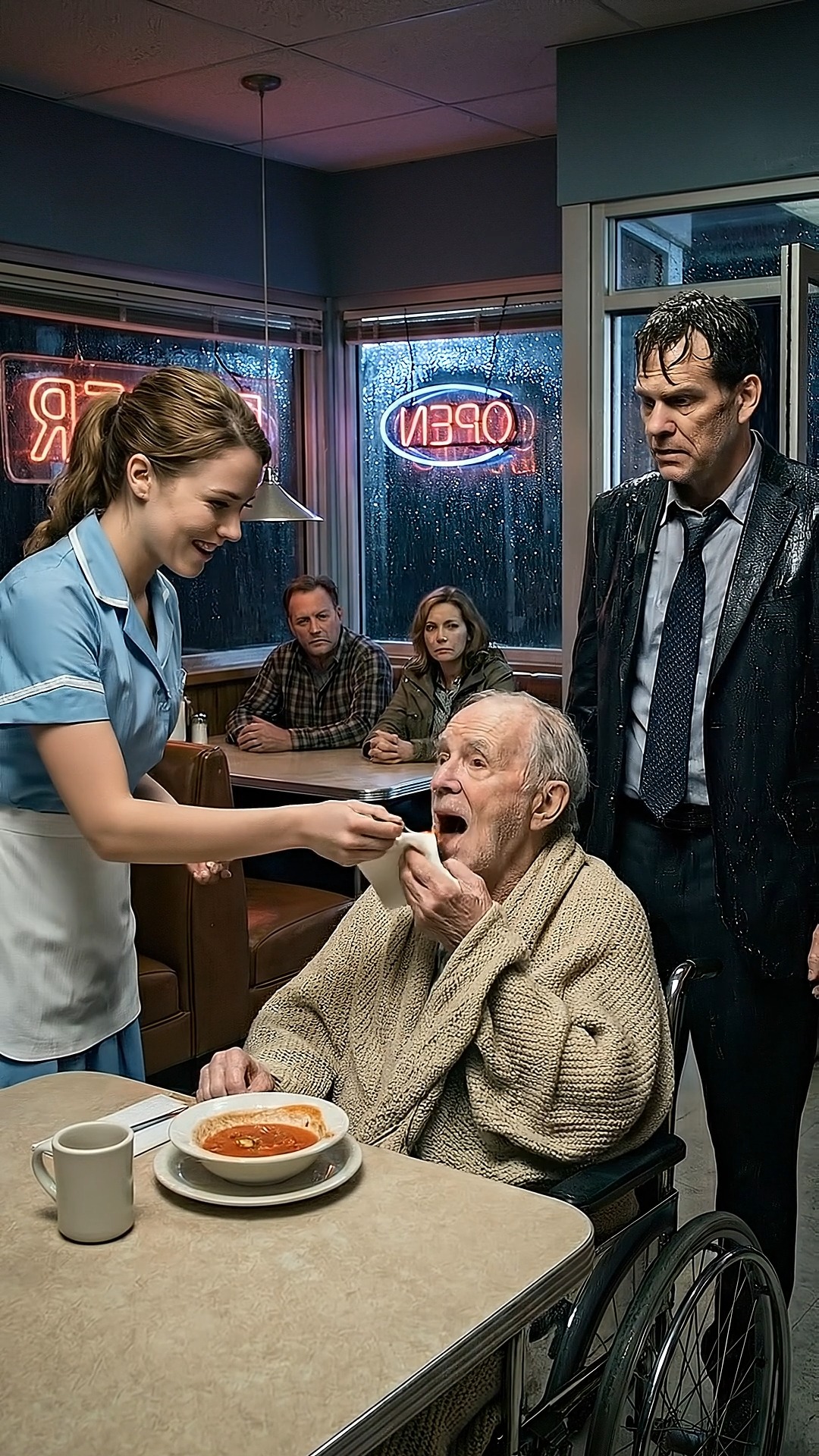 Photo inspiration: Visual Reference: A Billionaire Stopped At A Broken Down Diner And Saw